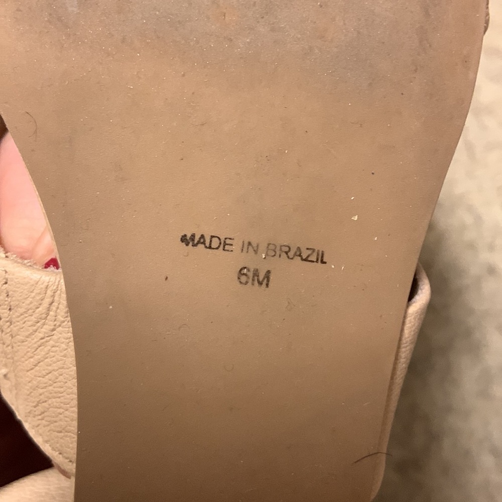 Able Double Strap Croc Pattern Leather Sandal “Ca… - image 6